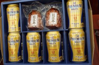 ザ・プレミアム・モルツ＆〈かねきち〉近江牛ローストビーフセット 