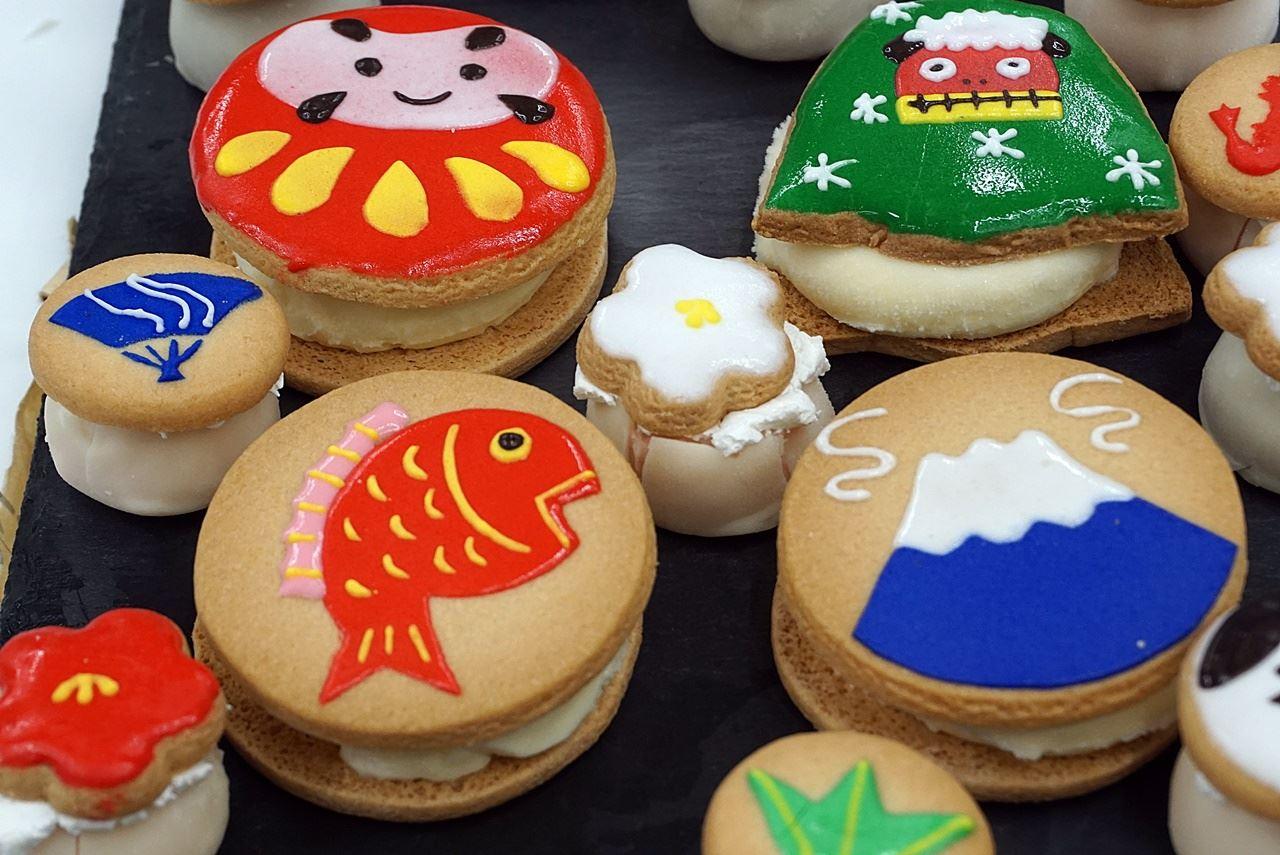 アンファン  アイシングクッキーアイス「日本の初春」